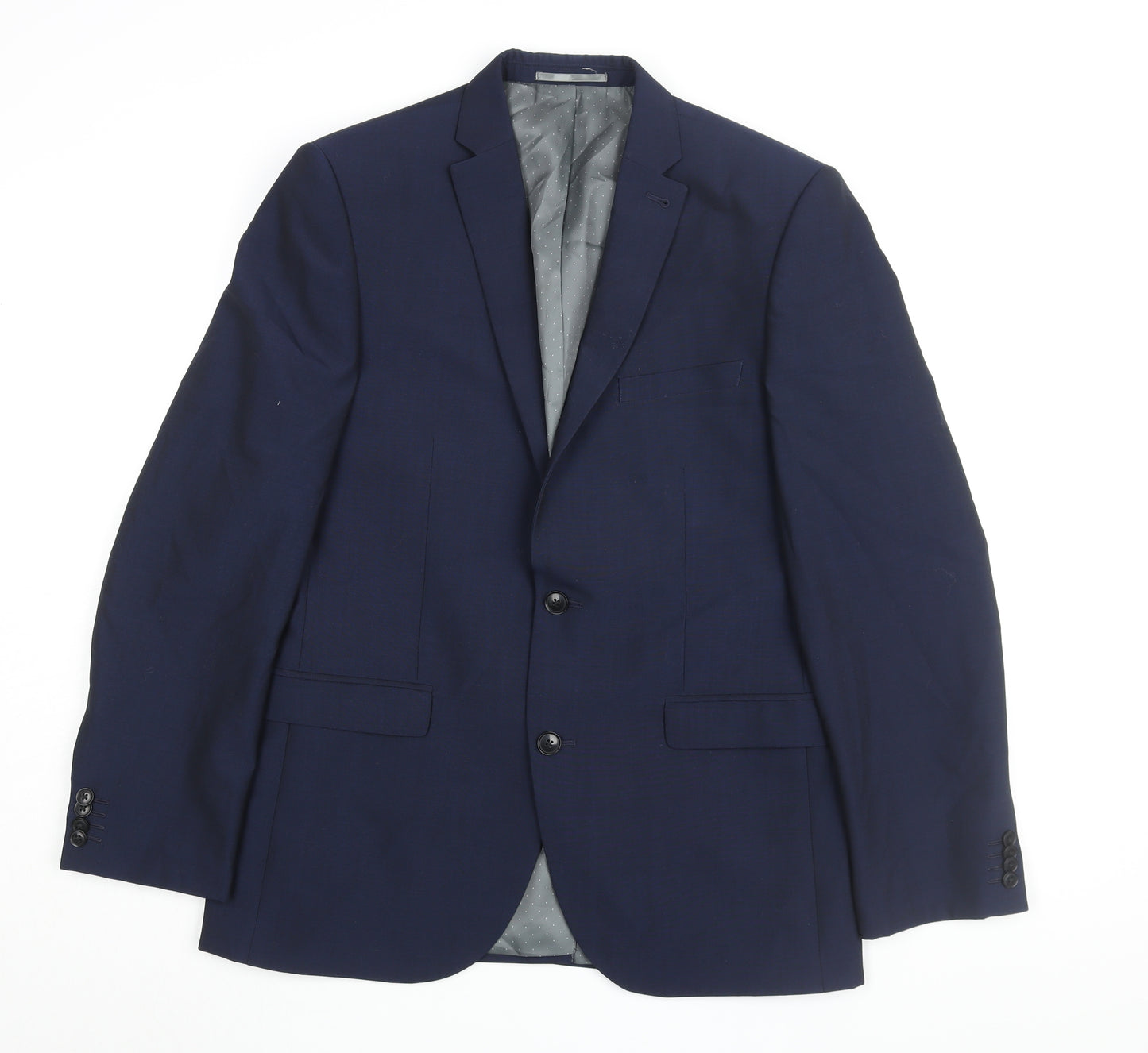 Next Men's Blue Blazer, Size 40, Single-Breasted