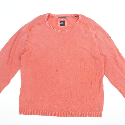 Engbers Men's Pink Crew Neck Pullover Jumper - L