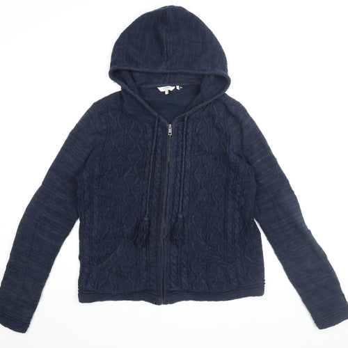 FatFace Women's Blue Full Zip Hoodie Size 14