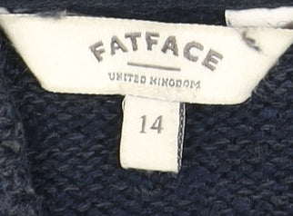 FatFace Women's Blue Full Zip Hoodie Size 14