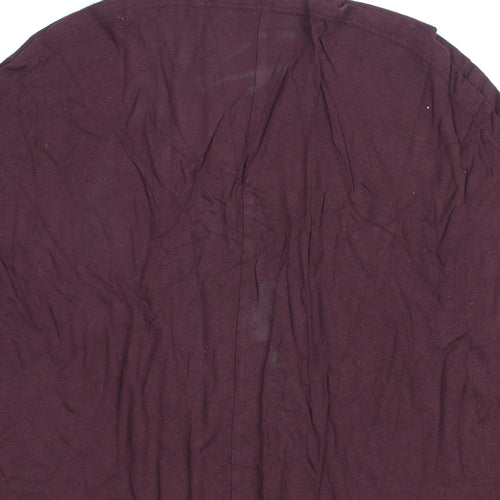 GAP Women's Blouse XS Burgundy Jersey V-Neck Casual