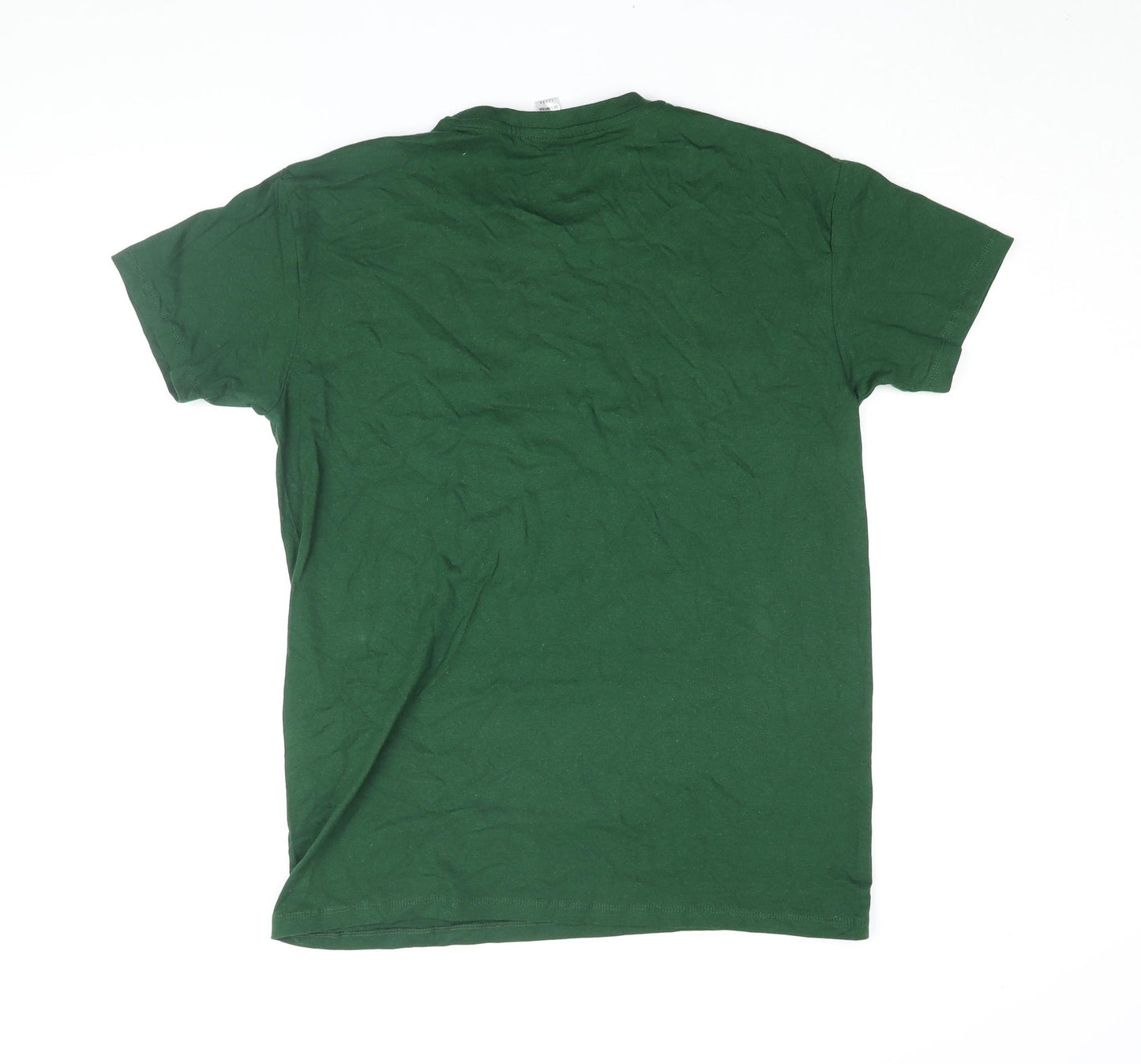 SOL'S Men's Green Graphic Print Geek T-Shirt M