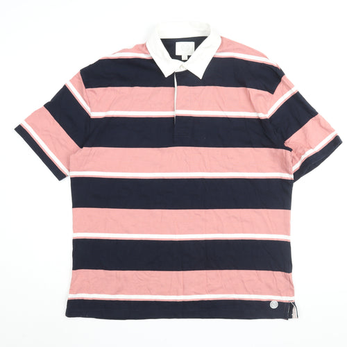 Marks and Spencer Men's M Multicoloured Striped Polo