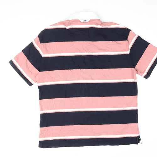 Marks and Spencer Men's M Multicoloured Striped Polo