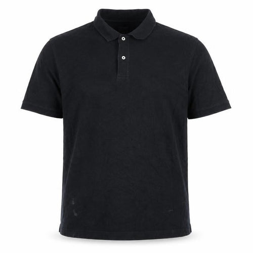 Lands' End Men's Black Polo Shirt XL Classic Fit