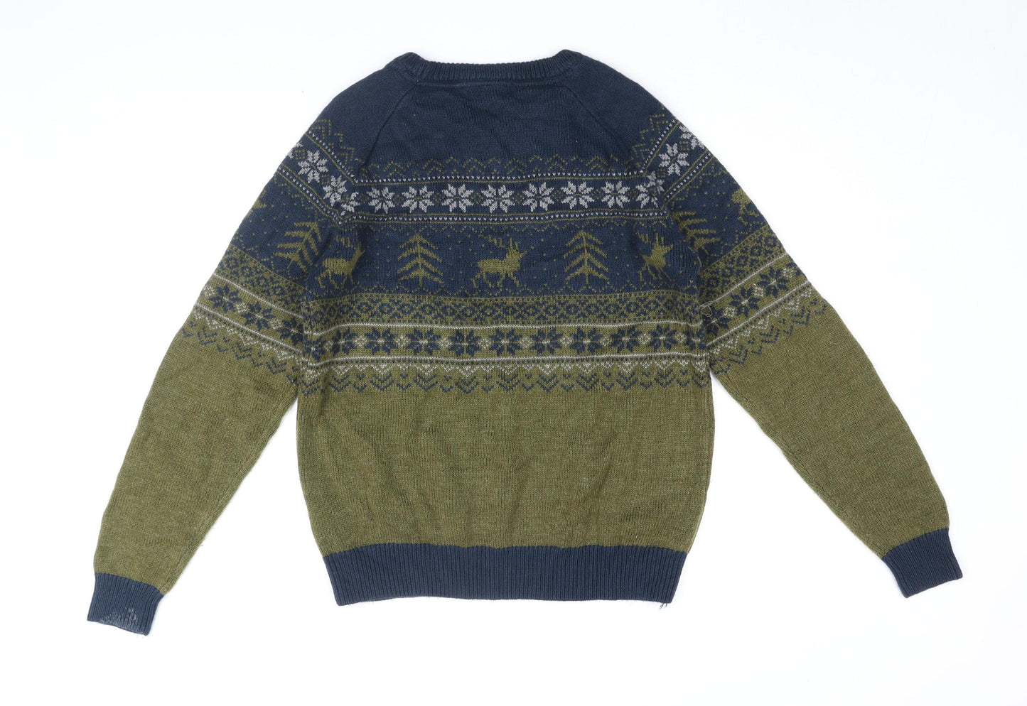 PG Field Men's Multicoloured Christmas Jumper, Size M, Acrylic