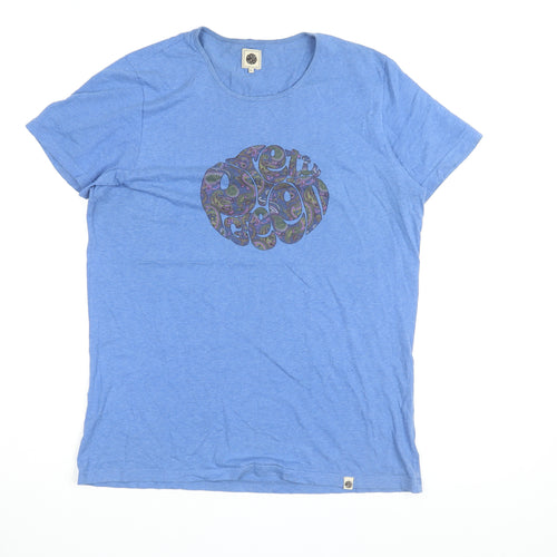 Pretty Green Blue Retro Graphic Men's M T-Shirt