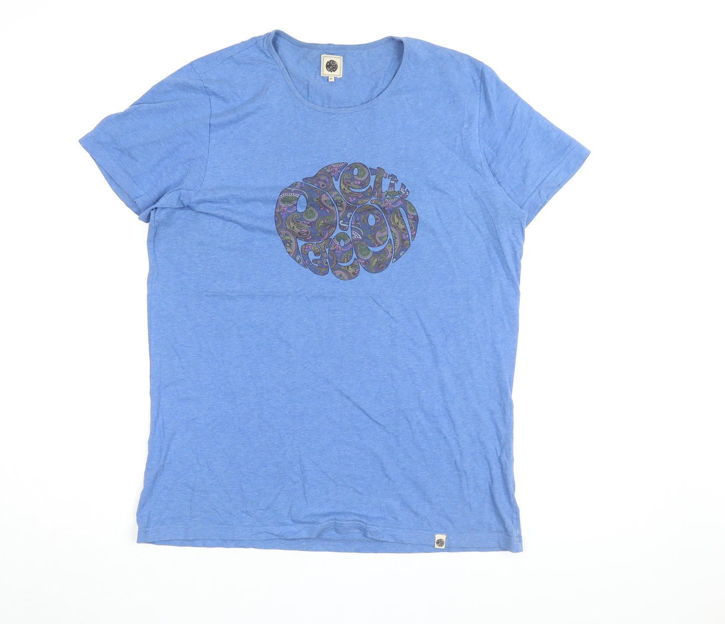 Pretty Green Blue Retro Graphic Men's M T-Shirt