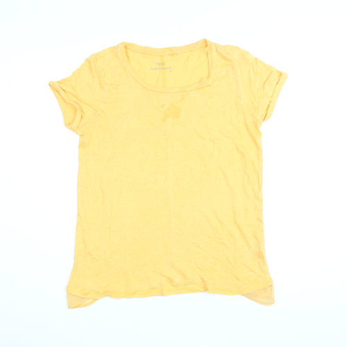 Next Women's Yellow Linen T-Shirt Size 12 Casual Summer