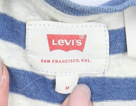 Levi's Men's Blue Striped T-Shirt M Crew Neck