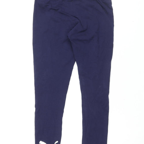 Puma Women's Navy Leggings, Size S, Cotton Blend Activewear