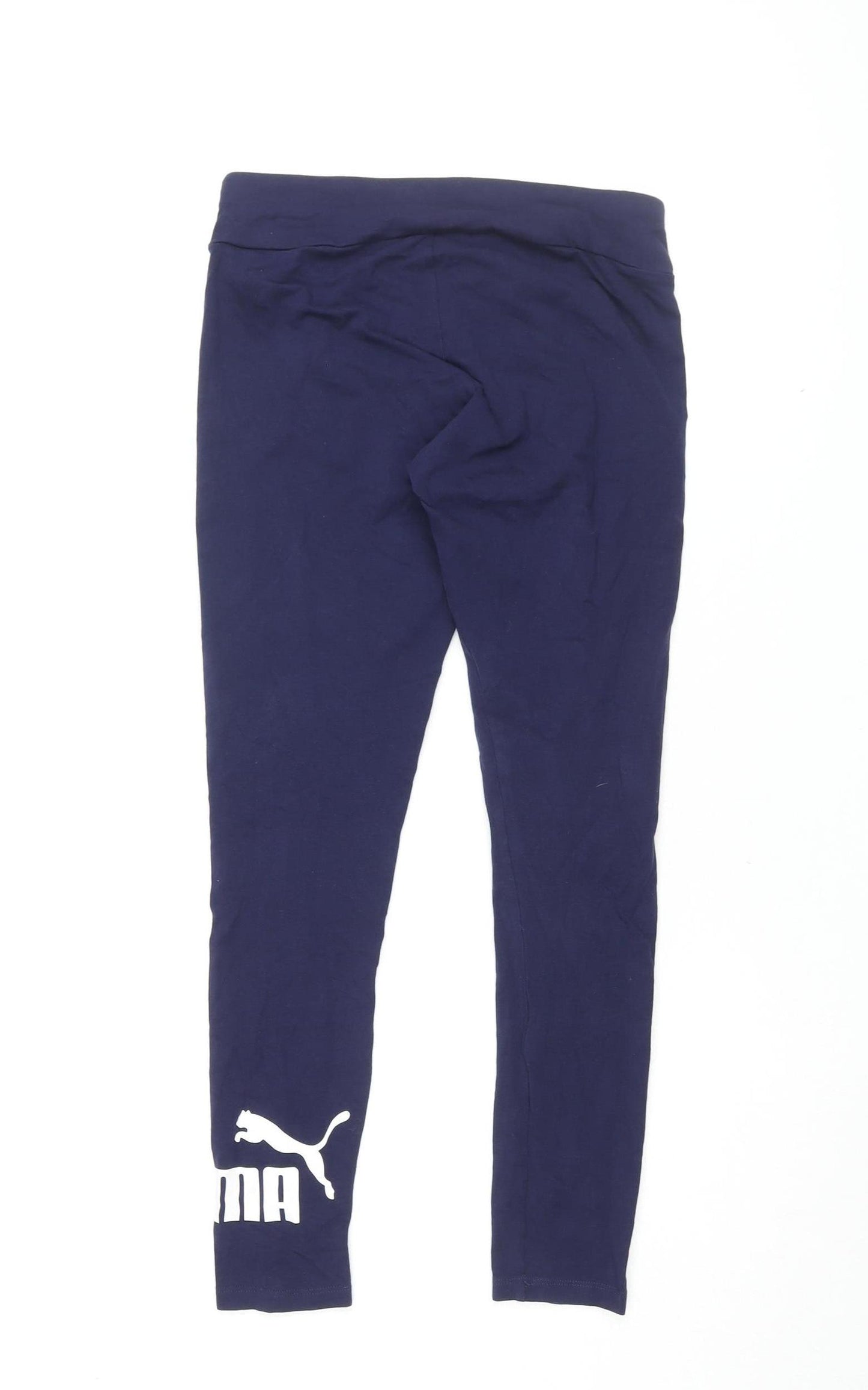 Puma Women's Navy Leggings, Size S, Cotton Blend Activewear