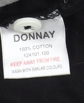 Donnay Men's Black Striped Polo 3XL Long Sleeve