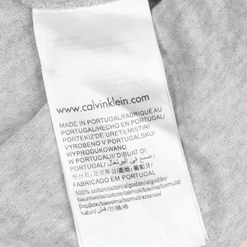 Calvin Klein Men's Grey Sleeveless Logo T-Shirt