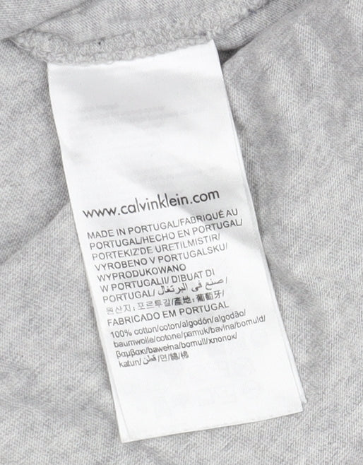 Calvin Klein Men's Grey Sleeveless Logo T-Shirt