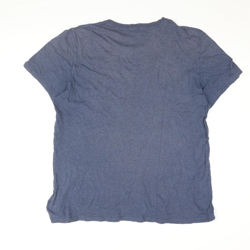 Gap Men's Blue Cotton Crew Neck T-Shirt Size XL