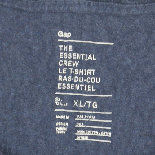 Gap Men's Blue Cotton Crew Neck T-Shirt Size XL