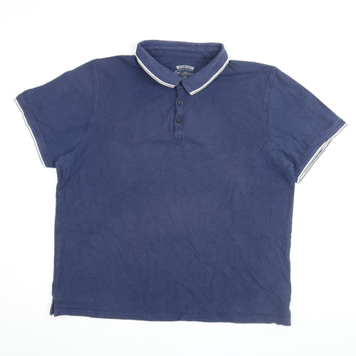 Red Herring Men's Blue XL Slim Fit Polo Shirt