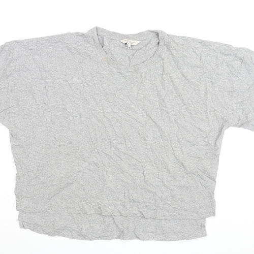 French Connection Women's Grey Crew Neck Basic Tee Size 12