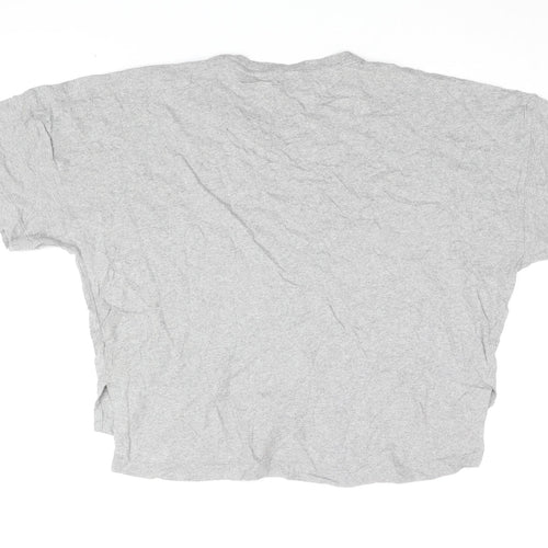 French Connection Women's Grey Crew Neck Basic Tee Size 12