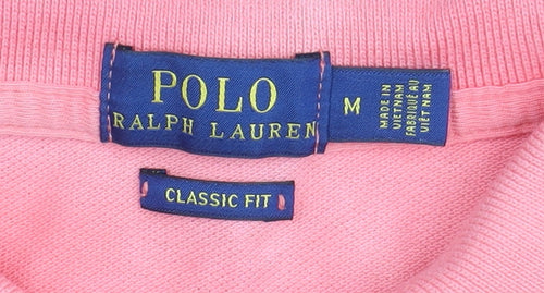 Ralph Lauren Men’s Pink Classic Fit Polo M