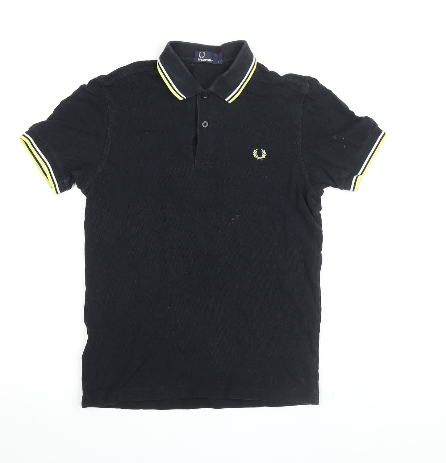 Fred Perry Men's Black Polo Shirt S - Classic Look