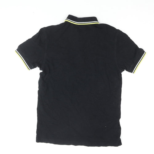 Fred Perry Men's Black Polo Shirt S - Classic Look