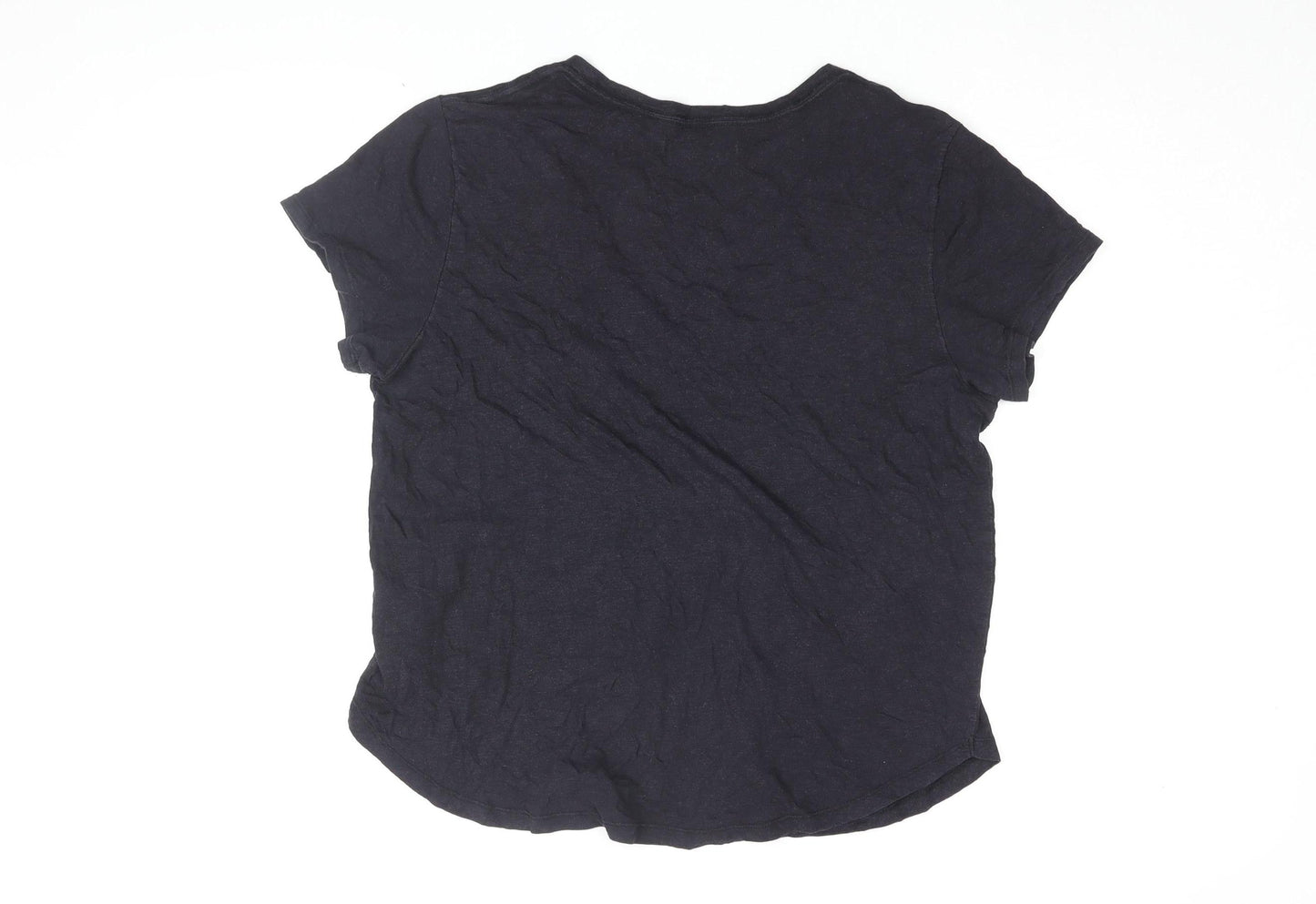 Abercrombie & Fitch Women's Black Basic T-Shirt, Size L