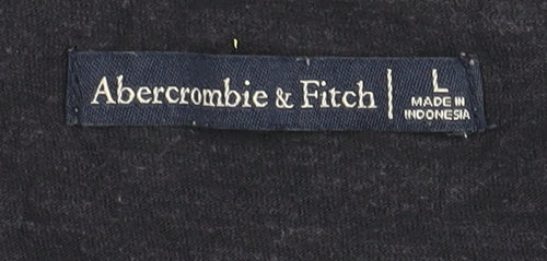 Abercrombie & Fitch Women's Black Basic T-Shirt, Size L