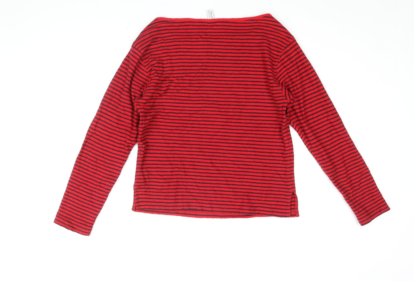 & Other Stories Women's Red Striped Jersey T-Shirt Size 6
