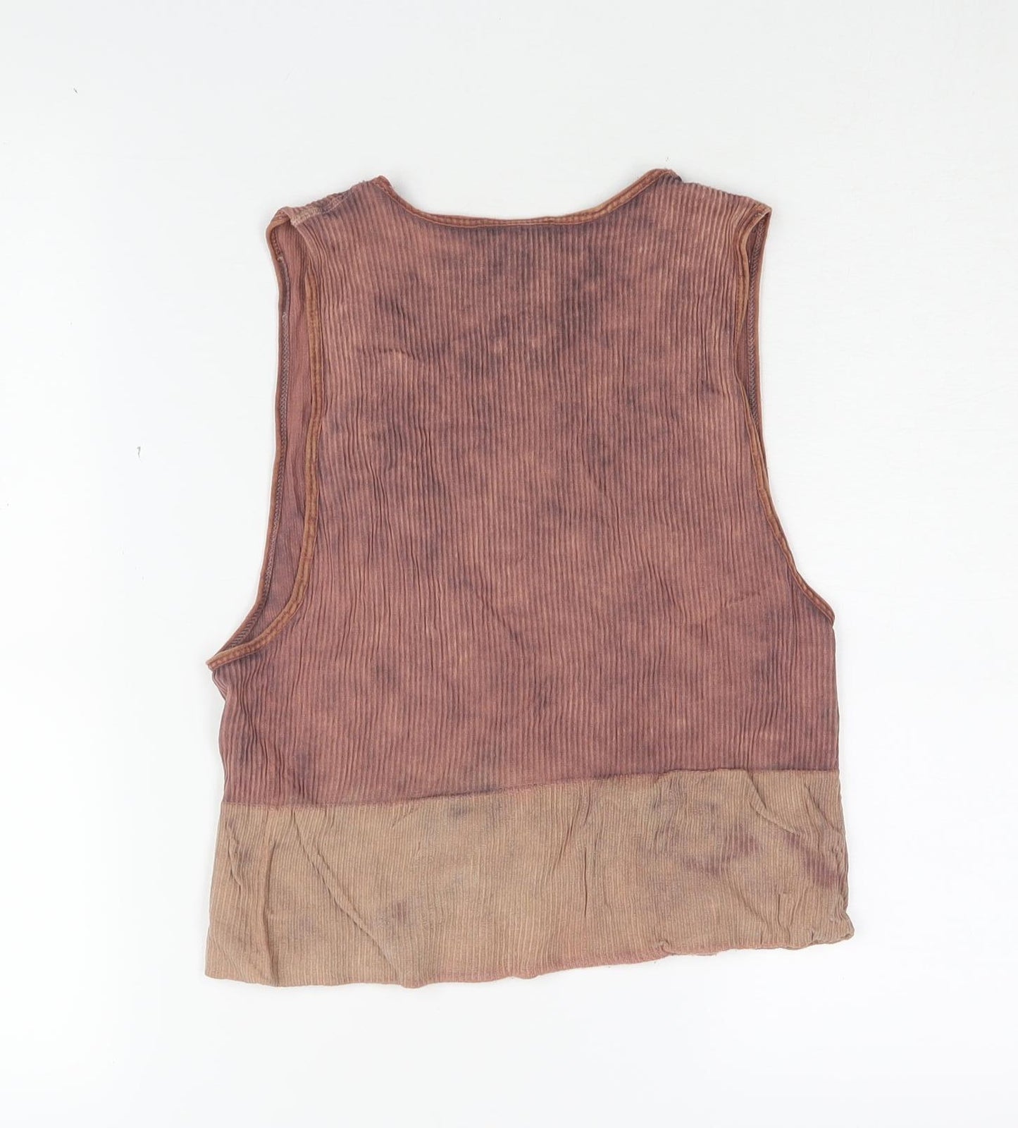 BDG Brown Sleeveless V-Neck Tank Top L