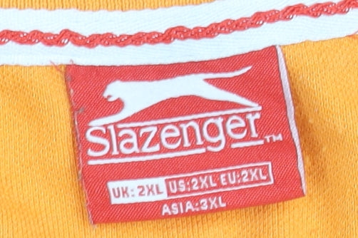 Slazenger Men's Orange 2XL Polo Shirt