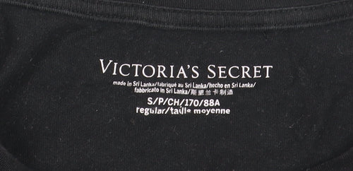 Victoria's Secret Black Women's T-Shirt S - Casual Classic