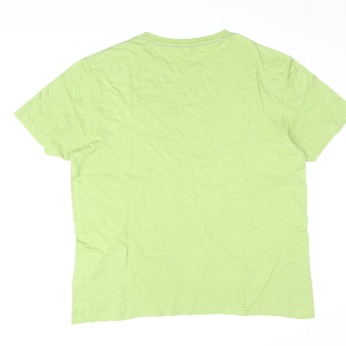 Marks and Spencer Men's Green Beach Graphic T-Shirt XL