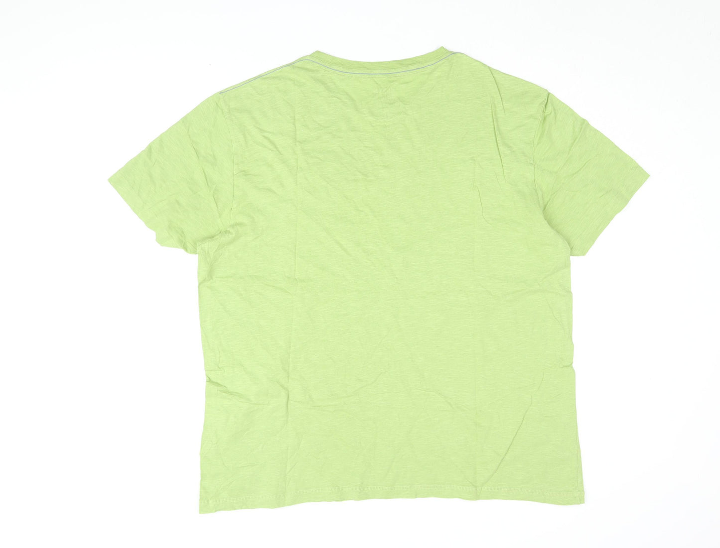 Marks and Spencer Men's Green Beach Graphic T-Shirt XL