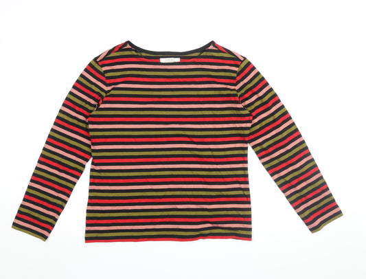 Seasalt Women's Multicoloured Striped T-Shirt UK 14