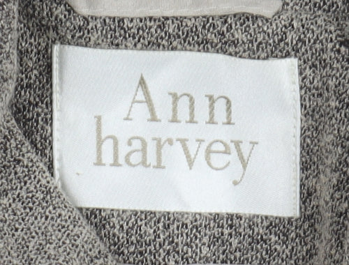 Ann Harvey Women's Grey Blazer Size 16 Two-Button