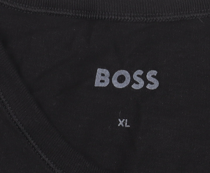 Boss Men's Black XL Crew Neck Logo T-Shirt