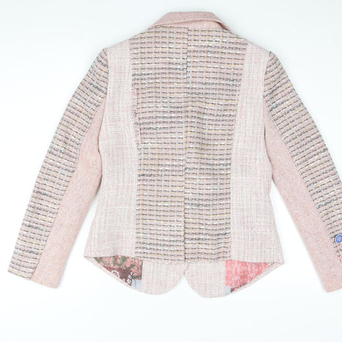 Joe Browns Women's Pink Tweed Blazer Size 10