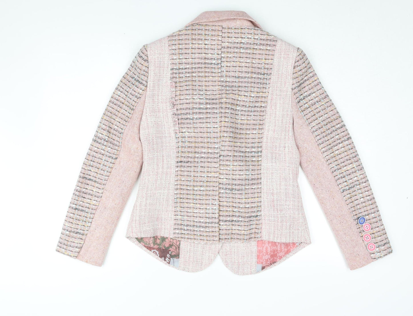 Joe Browns Women's Pink Tweed Blazer Size 10