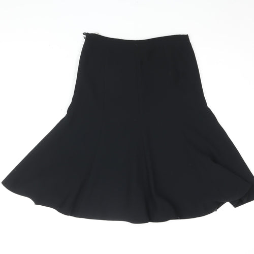 Next Women's Black Petite Flare Skirt Size 6