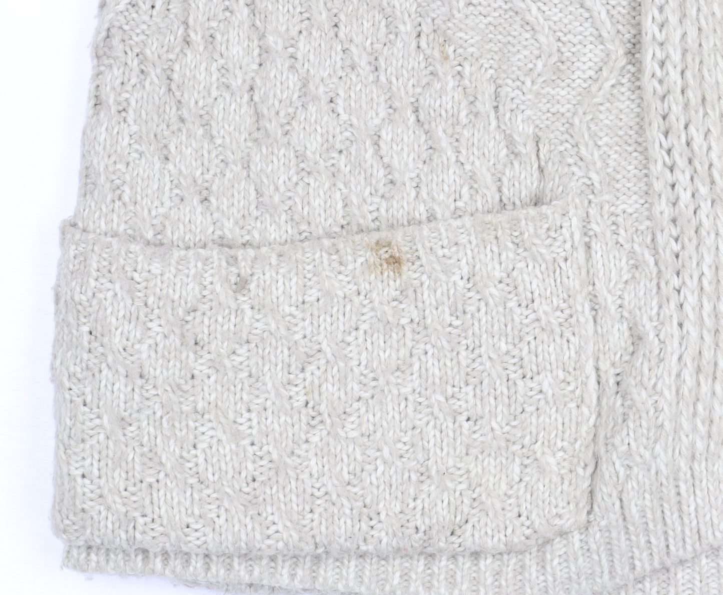 Next Women's Beige Cable-Knit Cardigan Size 10