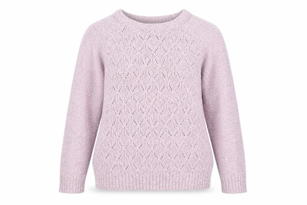 Front view of Damart Women's Pink jumper, size 14