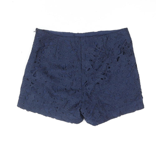 Mango Women's Blue Culotte Shorts, Size 10