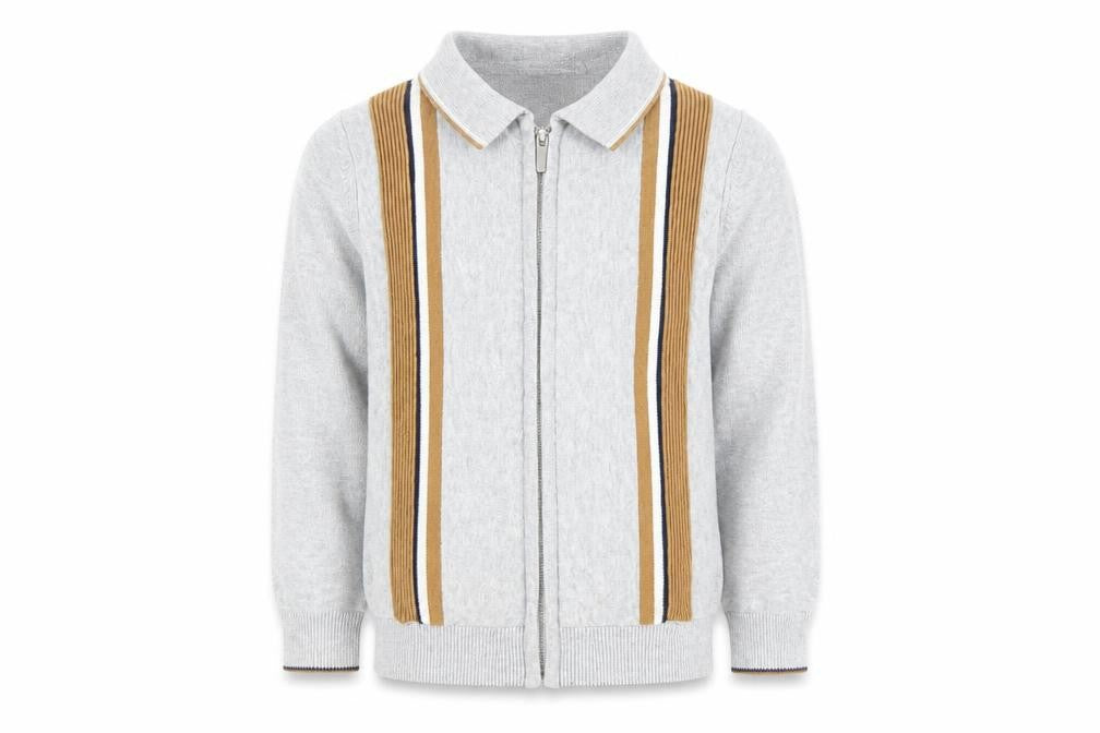 Front view of Next boys’ grey cotton basic jacket 3-4 years