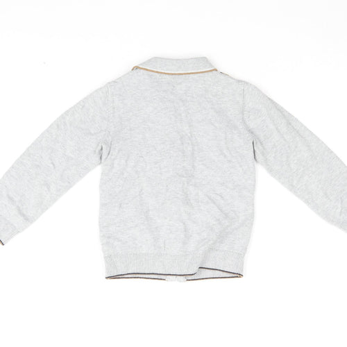 Next Boys Grey Cotton Basic Jacket 3-4 Years