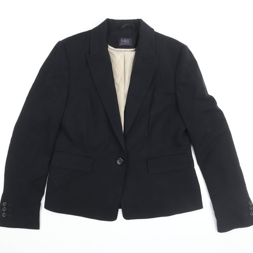 Marks and Spencer Women's Black Blazer UK 12