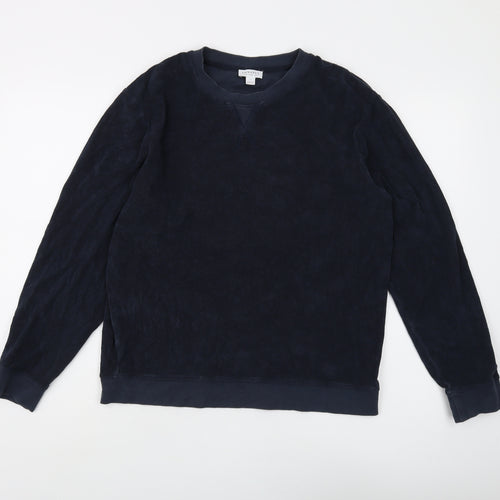 Sunspel Unisex Blue Cotton Sweatshirt L Casual Wear