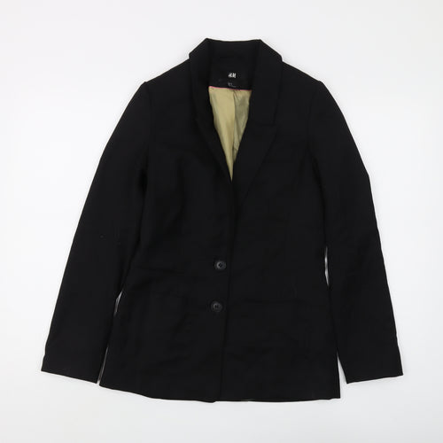H&M Black Women's Slim Suit Jacket Size 4