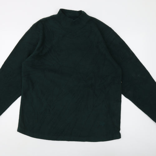 Hawkshead Unisex Green Fleece Pullover Sweatshirt S